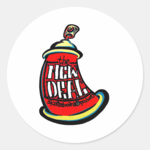 Sticker Rond Conception de nouveau skateboard Aerosol