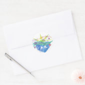 Sticker Rond Conception de patinage (Enveloppe)