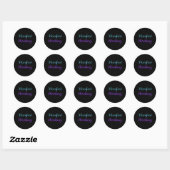 Sticker Rond Conception de prévention du suicide pour une guéri (Feuille)