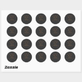 Sticker Rond Conception de science de café drôle de caféine (Feuille)