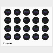 Sticker Rond Conception de sensibilisation à la prévention de l (Feuille)