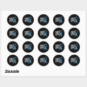 Sticker Rond Conception de sensibilisation au diabète 30 (Feuille)