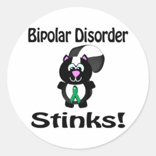 Sticker Rond Conception de sensibilisation aux mouffettes pour
