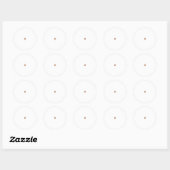 Sticker Rond Conception de sorcière de nuit et de comptable de (Feuille)
