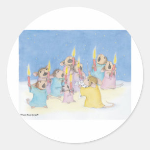Sticker Rond Conception de souris maison®