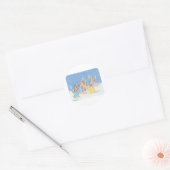 Sticker Rond Conception de souris maison® (Enveloppe)
