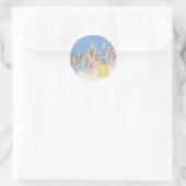 Sticker Rond Conception de souris maison® (Sac)