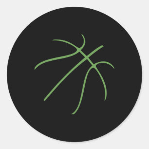 Sticker Rond Conception de sport de sketll mignon avec couleur