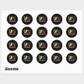 Sticker Rond Conception de surfeur de Retro Vero Beach Floride  (Feuille)