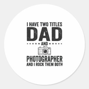 Sticker Rond Conception de T-shirt avec gravure vintage pour ph