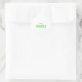 Sticker Rond Conception de texte de conservation (Sac)