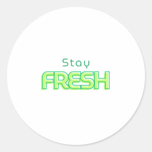 Sticker Rond Conception de texte de conservation