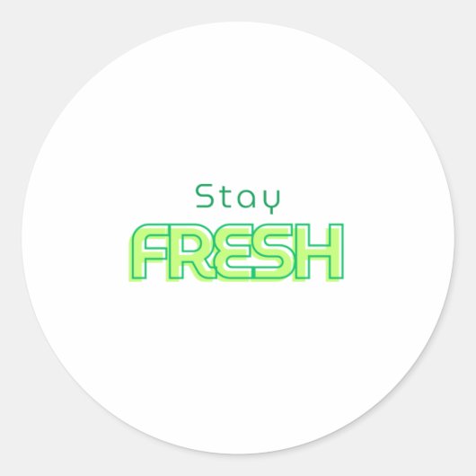 Sticker Rond Conception de texte de conservation (Devant)