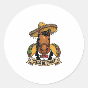 Sticker Rond Conception de vecteur de pleine lune de loups hurl