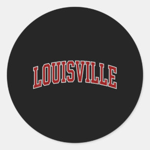 Sticker Rond Conception de vintage de Louisville hommes femmes