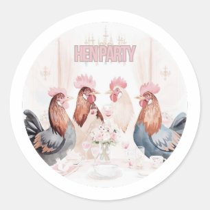 Sticker Rond Conception d'enterrement de vie de jeune fille P