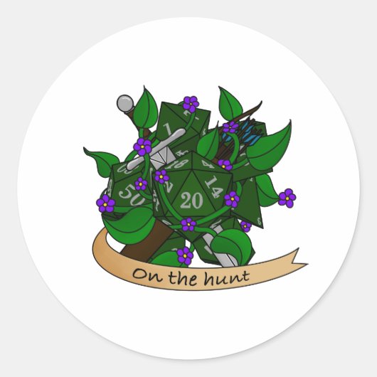 Sticker Rond Conception des dés des Rangers (Devant)