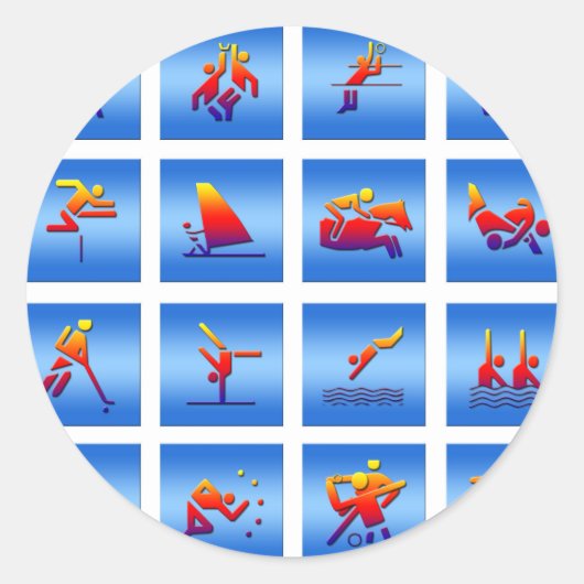 Sticker Rond Conception des jeux (Devant)