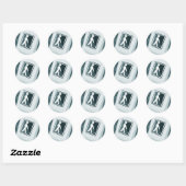 Sticker Rond Conception des panneaux aveugles (Feuille)