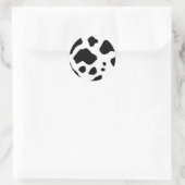 Sticker Rond Conception d'impression de vaches (Sac)
