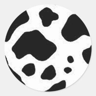 Sticker Rond Conception d'impression de vaches