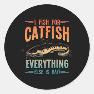 Sticker Rond Conception drôle de catfishing pour hommes femmes