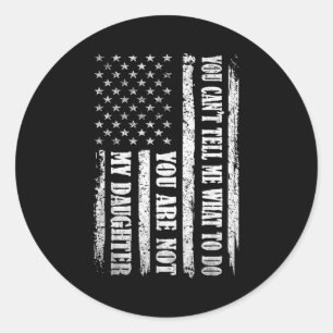 Sticker Rond Conception drôle de la fête des pères pour papa ho