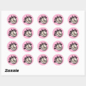 Sticker Rond Conception du foetus pro-vie (Feuille)