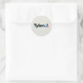 Sticker Rond Conception du logo Tylenol (Sac)