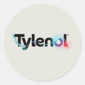 Sticker Rond Conception du logo Tylenol (Devant)