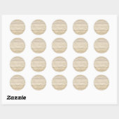Sticker Rond Conception du papier embouti (Feuille)