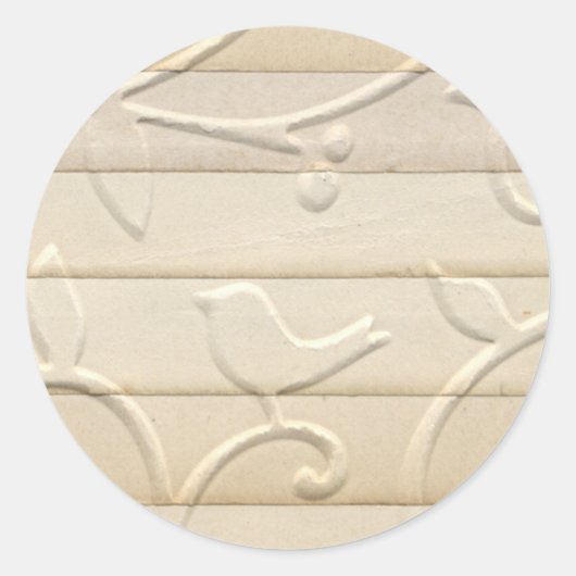 Sticker Rond Conception du papier embouti (Devant)