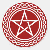 Sticker Rond Conception du pentacle (Devant)