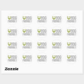 Sticker Rond Conception écologique ! Produit écologique ! (Feuille)