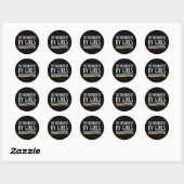 Sticker Rond Conception en surnombre 2 (Feuille)