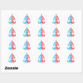 Sticker Rond Conception Florale Ornementale (Feuille)