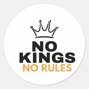 Sticker Rond Conception Graphique de Couronne Minimaliste Pas d