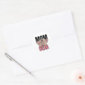 Sticker Rond Conception Graphique Maman Ours Mignonne (Enveloppe)