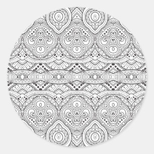 Sticker Rond Conception inspirée par l'art