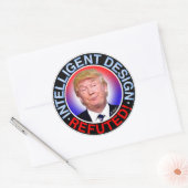STICKER ROND CONCEPTION INTELLIGENTE RÉFUTÉE (Enveloppe)