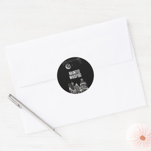 Sticker Rond Conception Joyeux Halloween (Enveloppe)