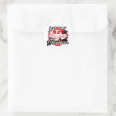 Sticker Rond conception Little Red Wagon (Sac)