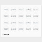 Sticker Rond Conception moderne, urbaine et simple de Choose Ki (Feuille)