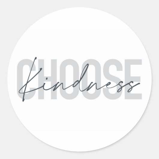 Sticker Rond Conception moderne, urbaine et simple de Choose Ki (Devant)