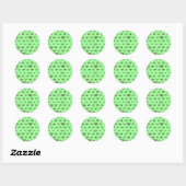 Sticker Rond Conception multi-couronne - choisissez la couleur (Feuille)