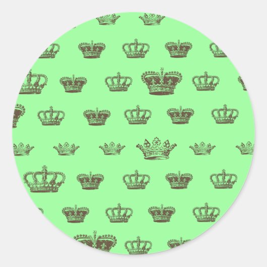 Sticker Rond Conception multi-couronne - choisissez la couleur (Devant)