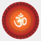 Sticker Rond Conception Om (Devant)