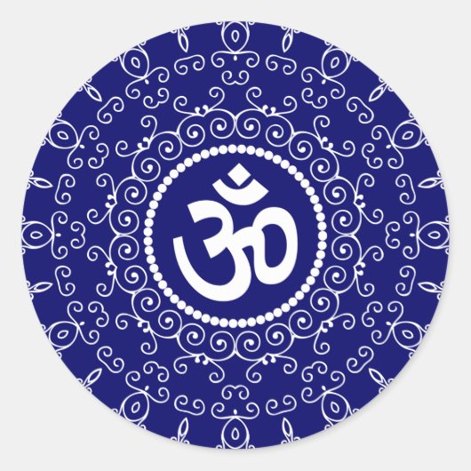 Sticker Rond Conception Om (Devant)