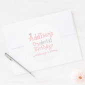 Sticker Rond Conception personnalisée - Addison (Enveloppe)