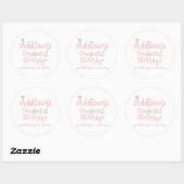 Sticker Rond Conception personnalisée - Addison (Feuille)